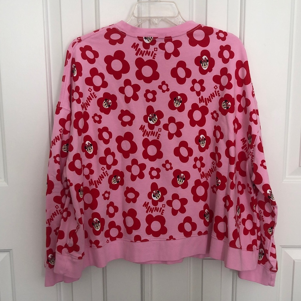 Disney Pink and Red Minnie Mouse Sweatshirt - Picture 8 of 11